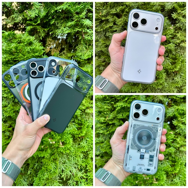 Detailansicht der Ultra Hybrid von Spigen Hüllen im iPhone 17 Pro Hüllen Test