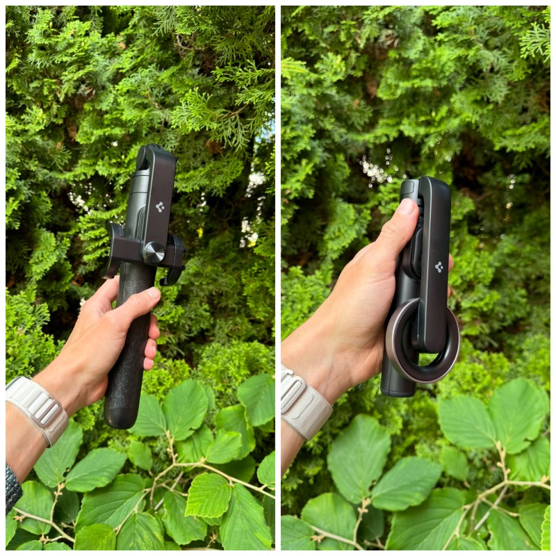 spigen_selfie_stick_groessenvergleich - smartphonehuellen-test.de Spigen Tripod Selfie Sticks Größenvergleich