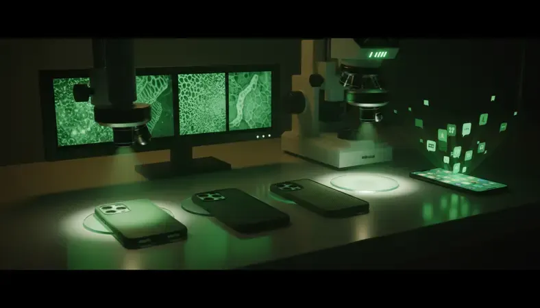Vergleich verschiedener Hüllenmaterialien unter dem Mikroskop