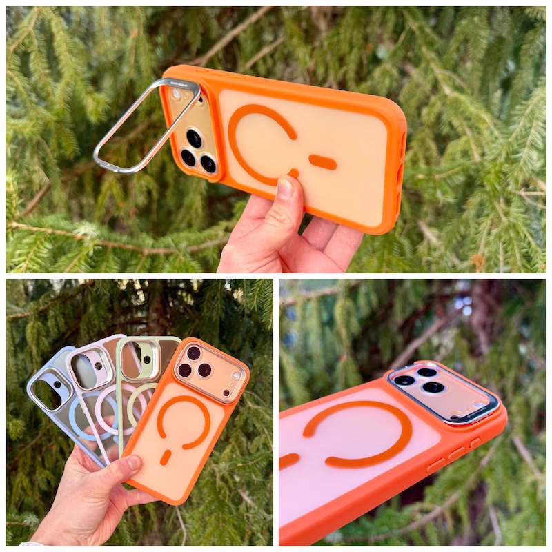 Classic Hybrid Stash Stand Cases am iPhone 17 Pro Max in der Natur