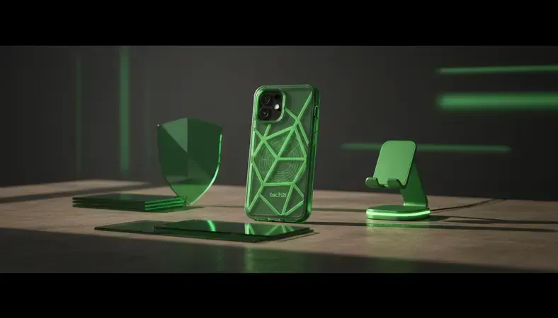 Tech21 Evo Check Hülle in transparentem Design mit sichtbarer FlexShock-Technologie
