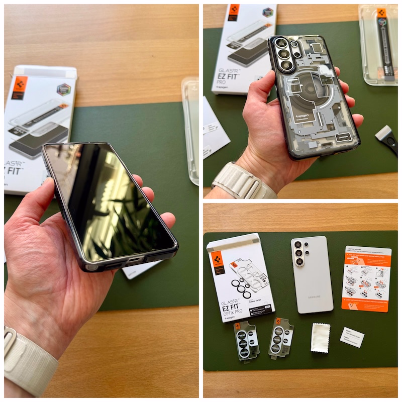 Spigen Glas.tR EZ Fit Pro am Galaxy S26 Ultra – oleophobe Beschichtung und glattes Wischgefühl