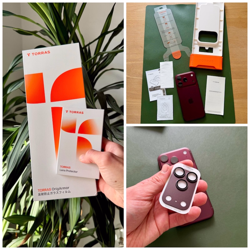 Einleitende Fotos zum Panzerglas-Test am iPhone 18 Pro der Torras OrigArmor AR sowie der CameraGo Schutz